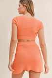 Thea Knit Set - Orange