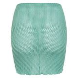 Sarong - Turquoise Crochet