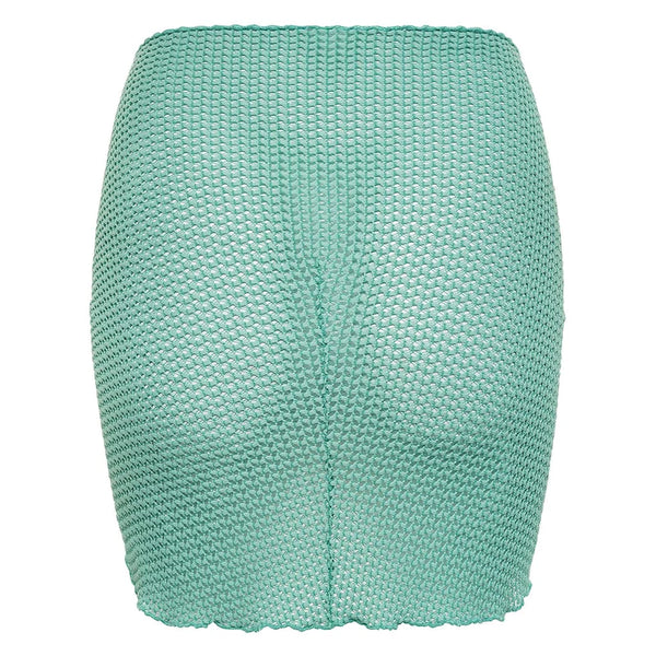 Sarong - Turquoise Crochet