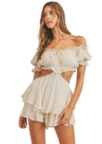 Oasis Romper - Cream