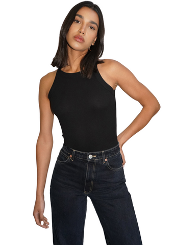 Dylan Tank Bodysuit - Black
