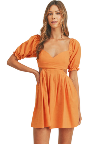Kalina Mini Dress - Orange