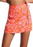 Marsala Wrap Skirt - Paraiso Floral