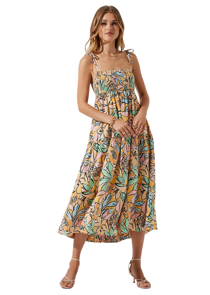 Marlene Dress - Tropical Papaya