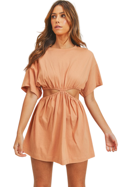 Cayman Mini Dress - Apricot