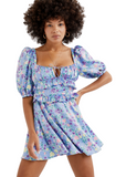 Charlene Puff Sleeve Mini Dress