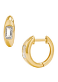 Frankie Hoop White Topaz