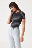 Alex Stripe Baby Rib Tee