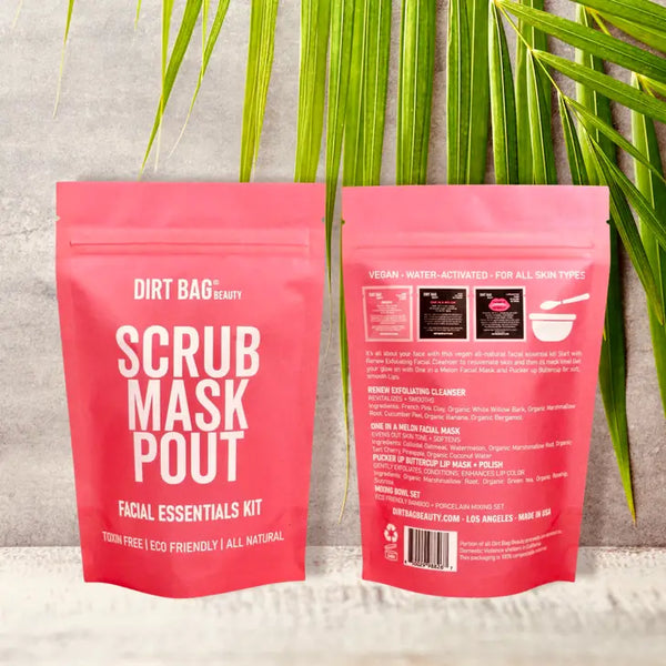 Vegan Facial Gift Set - Scrub Mask Pout