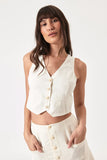 Dallas Linen Vest