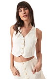 Dallas Linen Vest