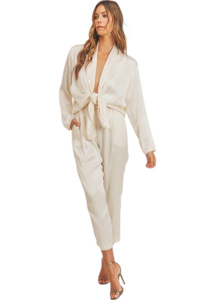 Greta Jumpsuit - Cream