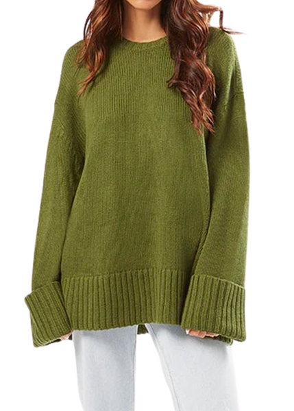 Oversized Crew Neck Sweater