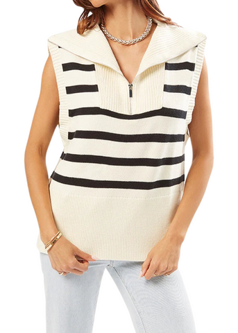Half Zip Sweater Vest