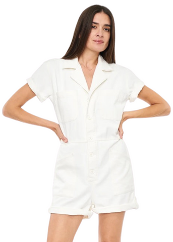 Parker Romper - Macadamia