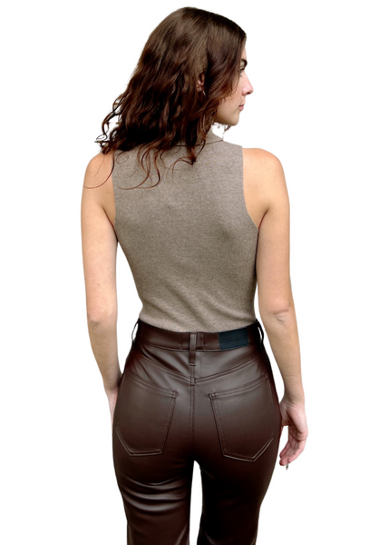 Hollie Sleeveless Bodysuit - Flax