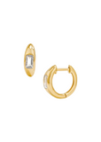 Frankie Hoop White Topaz