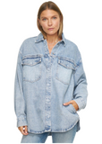 Mandy Oversized Shacket - Paloma