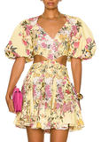 Pria Short Dress - Yellow