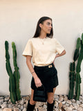Petronella Leather Skirt - Black