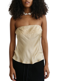 Silky Tube Top - Sand