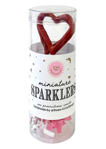 Mini Red Heart Sparklers