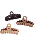 Eco-Friendly Chain Claw Clip 3pc - Neutral