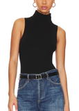 Hollie Sleeveless Bodysuit - Black