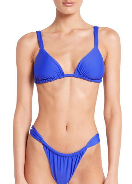 Flora Bikini Top - Azure Blue