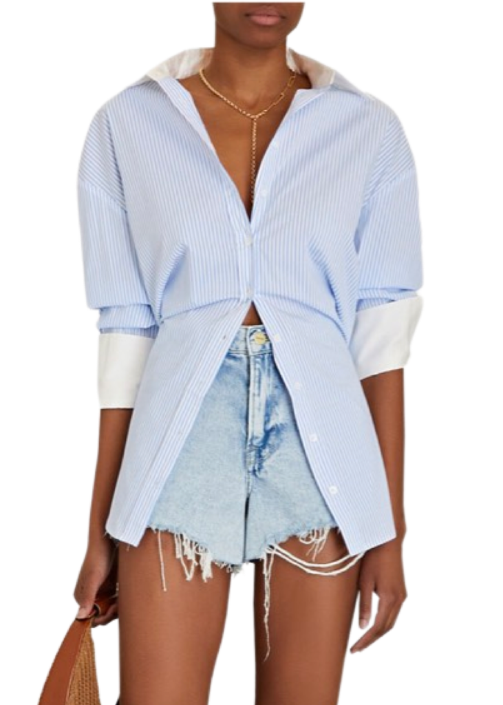 SER.O.YA Mel Top - Blue/White Stripe | VIDA MOULIN