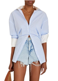 Mel Top - Blue/White Stripe
