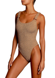 Domino One Piece - Metallic Cocoa