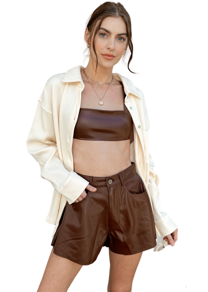 WeWoreWhat Flare Bell Short | VIDA MOULIN WeWoreWhat Flare Bell Short | VIDA MOULIN