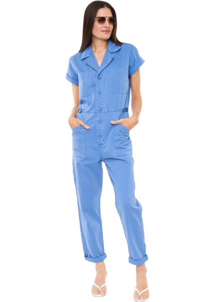 Grover Jumpsuit - Ocean Blue