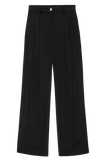 Silky Pleated Trouser - Jet