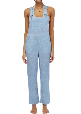 Basic Overall - Light Wash Denim