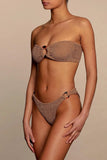 Gloria Bikini - Metallic Cocoa