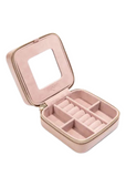 Travel Leather Jewelry Case - Mauve