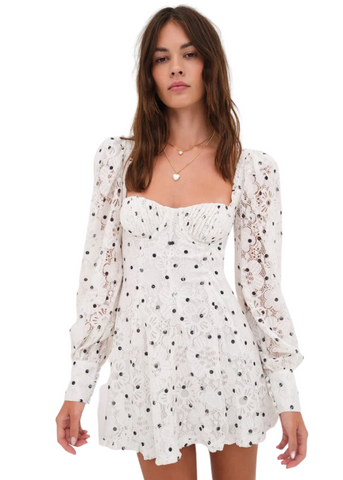Donna Long Sleeve Mini Dress