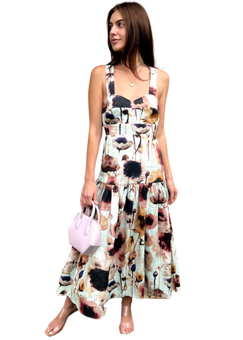 Serena Print Midi Dress