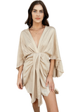 Simone Mini Dress - Taupe