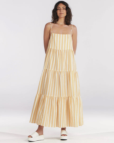 Isabelle Maxi Dress - Sunset Stripe