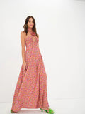 for love and lemons suzette maxi dress For Love & Lemons Uzette Floral-Print Maxi Dre In Pink - 40% Off