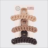 Eco-Friendly Chain Claw Clip 3pc - Neutral